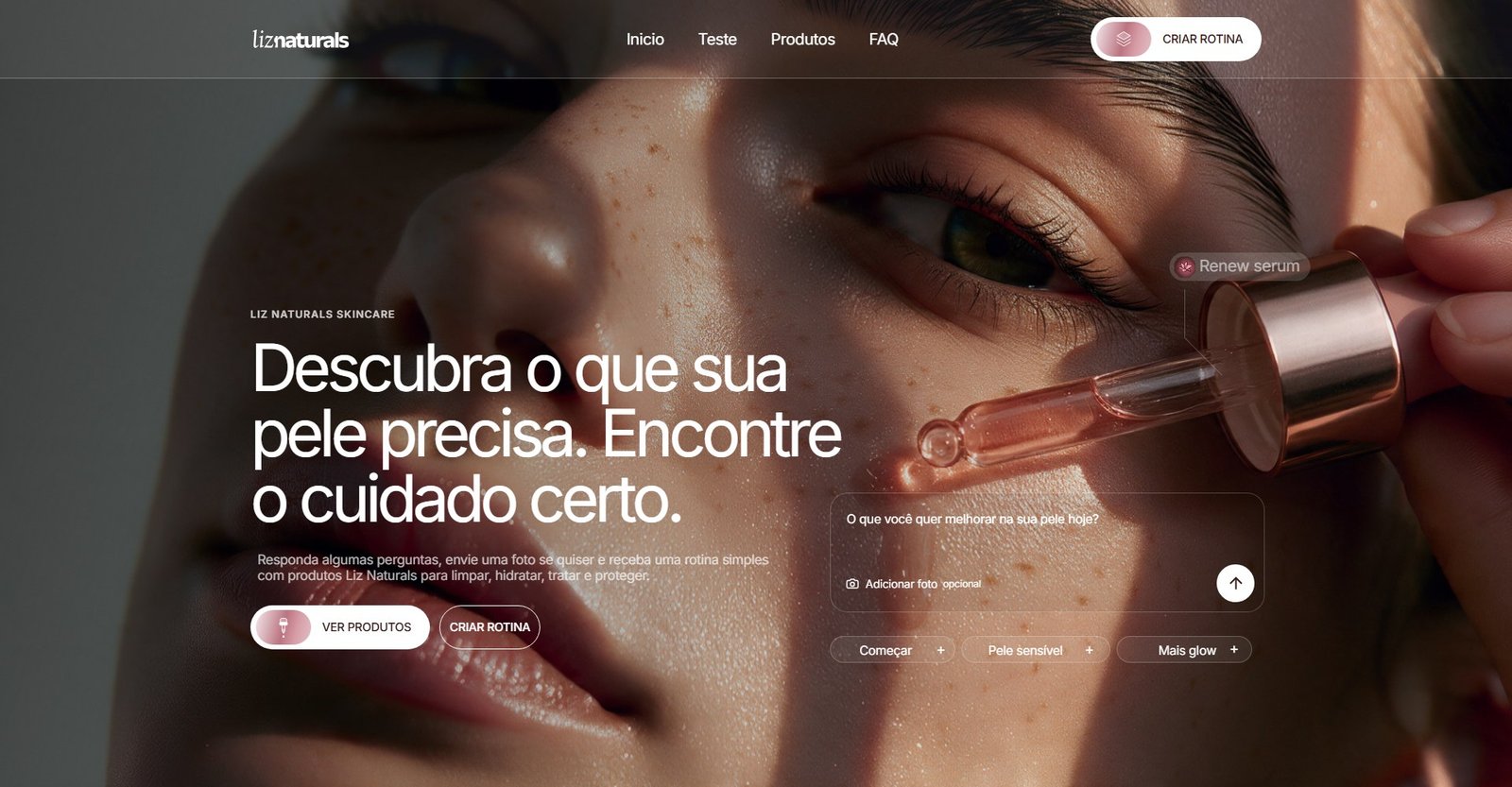 Capa do projeto Liz Naturals