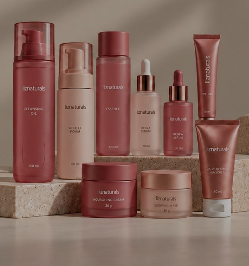 Landing page da Liz Naturals