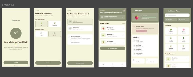 Wireframe do PlantMind