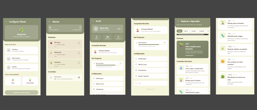 Wireframe do PlantMind