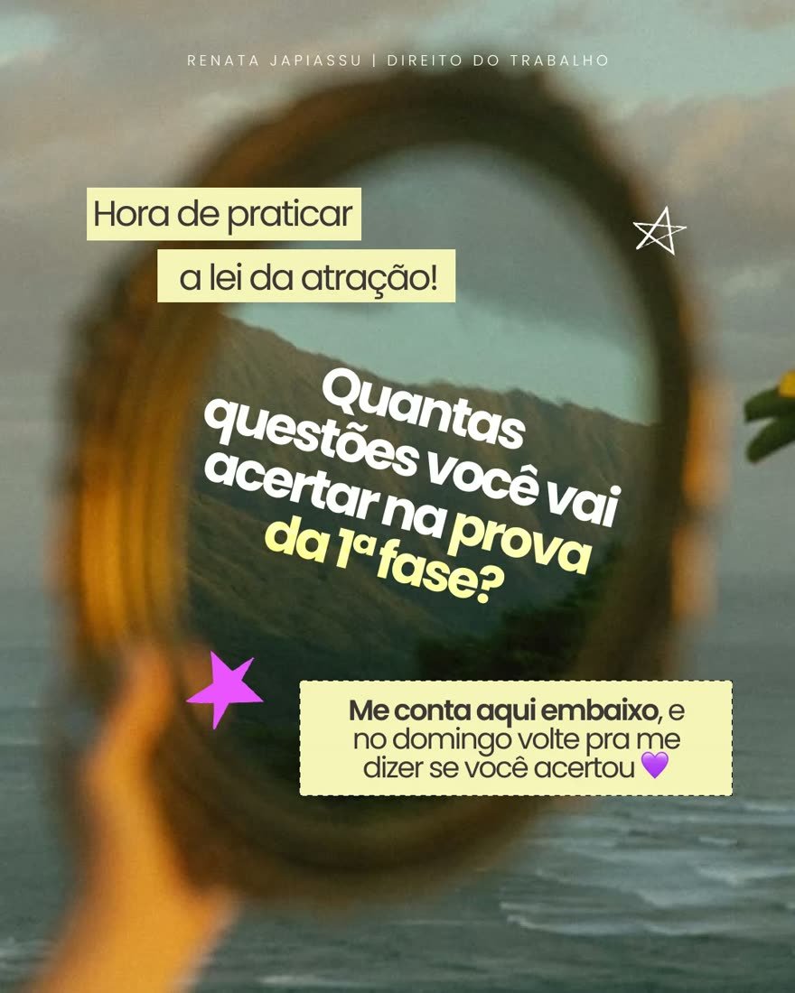 Post — Renata Japiassu: hora de praticar a lei da atração
