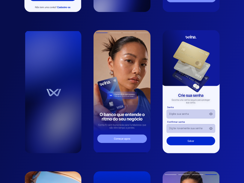 Landing page e app da Wina