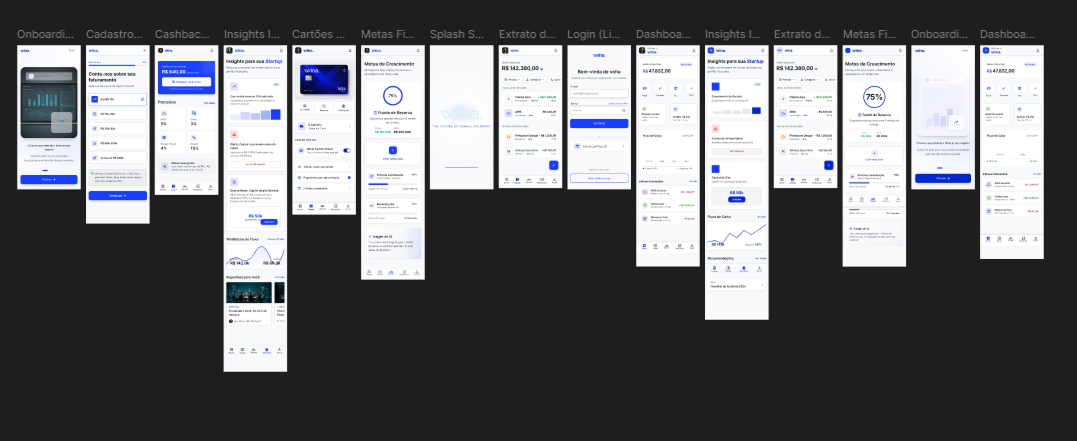 Wireframe do app Wina gerado no Google Stitch